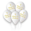 Picture of CHRISTENING LATEX BALLOONS WHITE 12 INCH 5 PACK